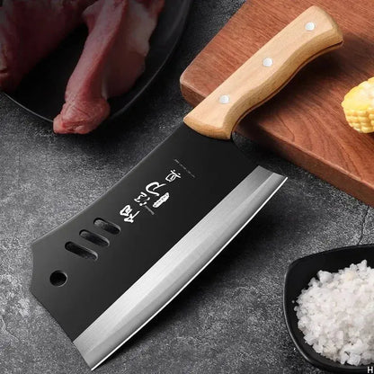 High carbon steel manual forging knife, household slicing and meat cutting knife, chef specific axe bone chopping knife FZwear