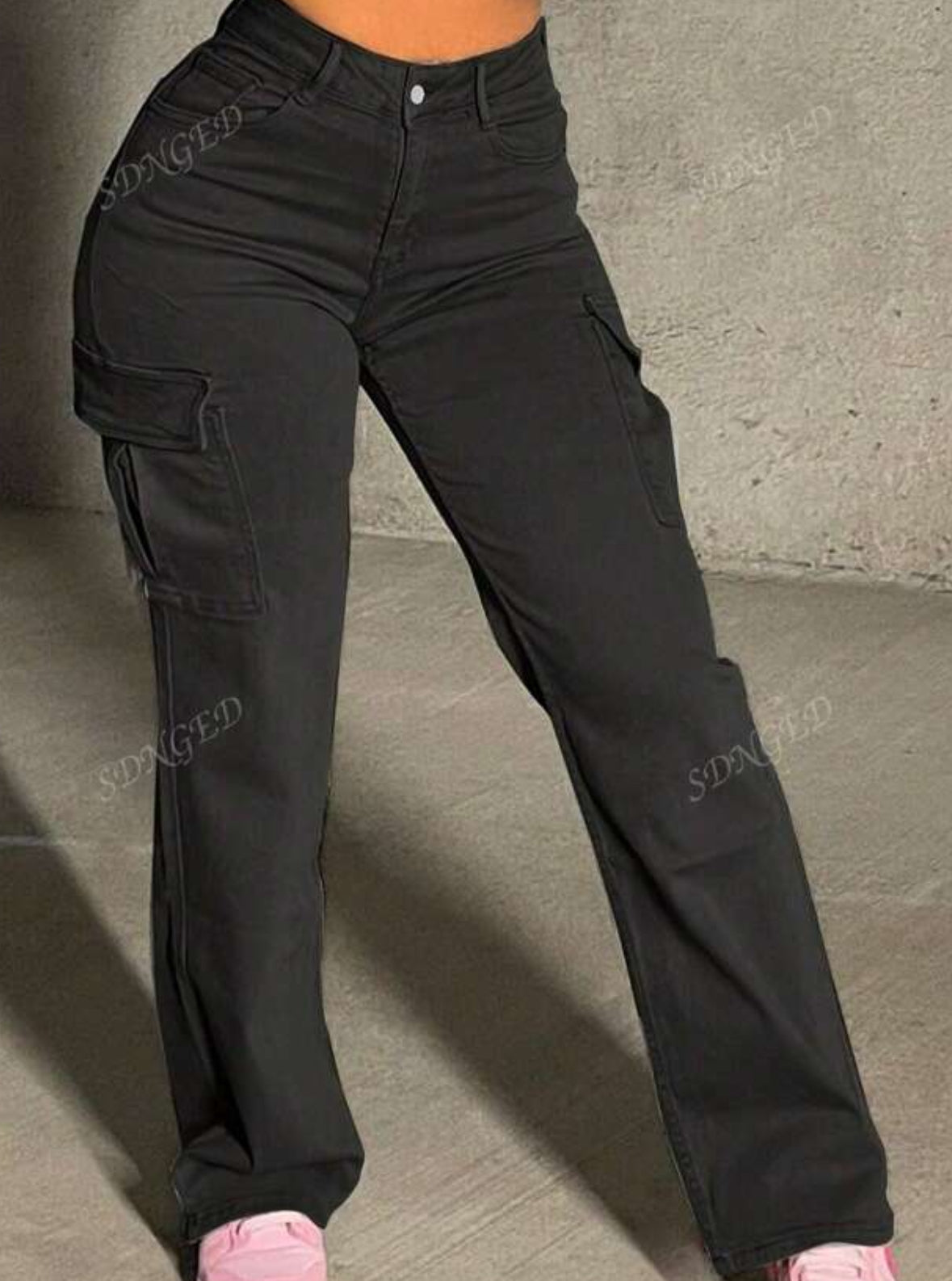 FZ Women's Fashionable Born Big Pocket Slim Fit Cargo Pants