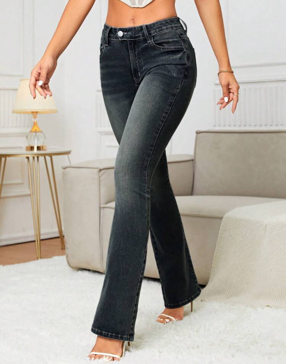 FZ Women's Casual Minimalist Denim Pants