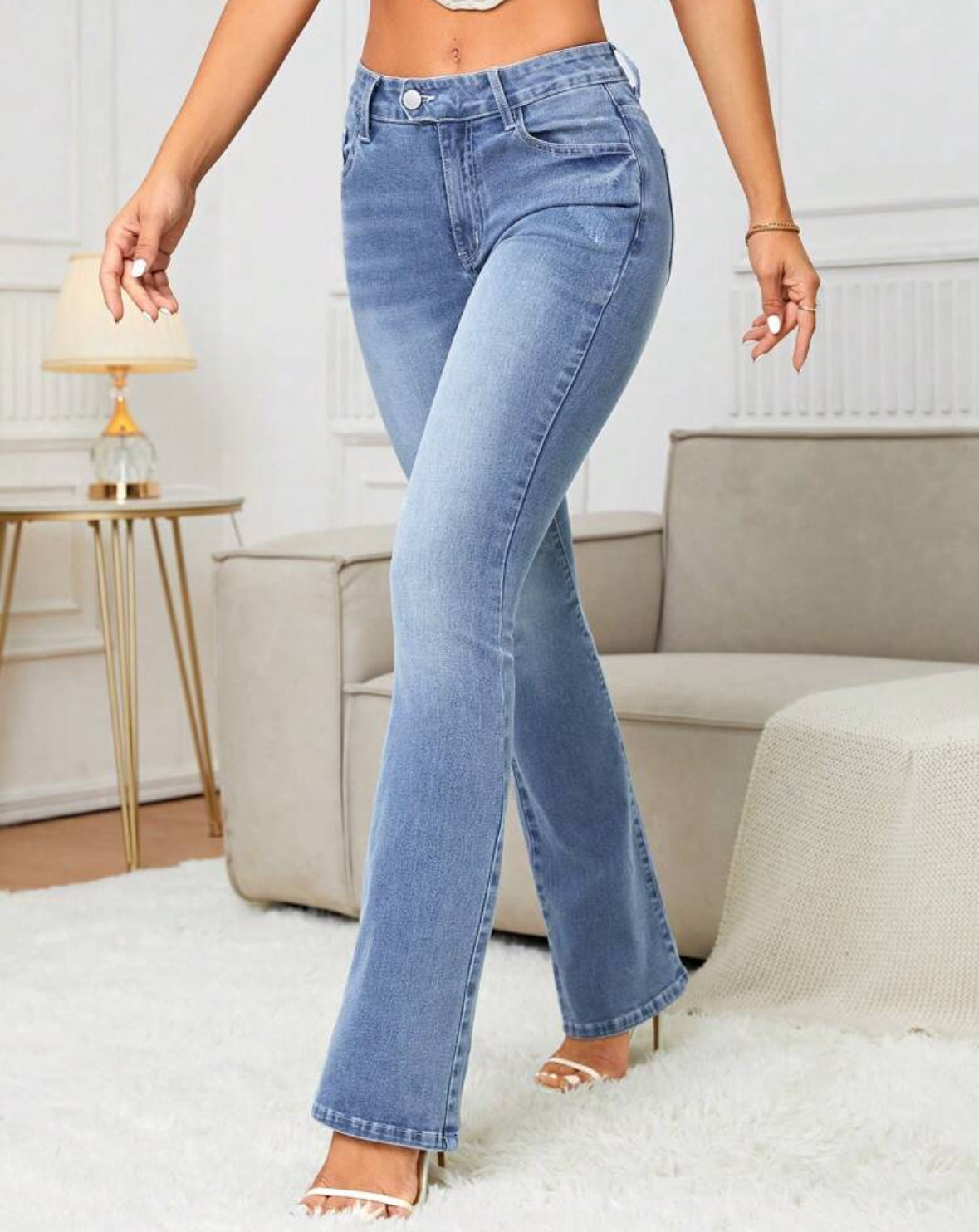 FZ Women's Casual Minimalist Denim Pants