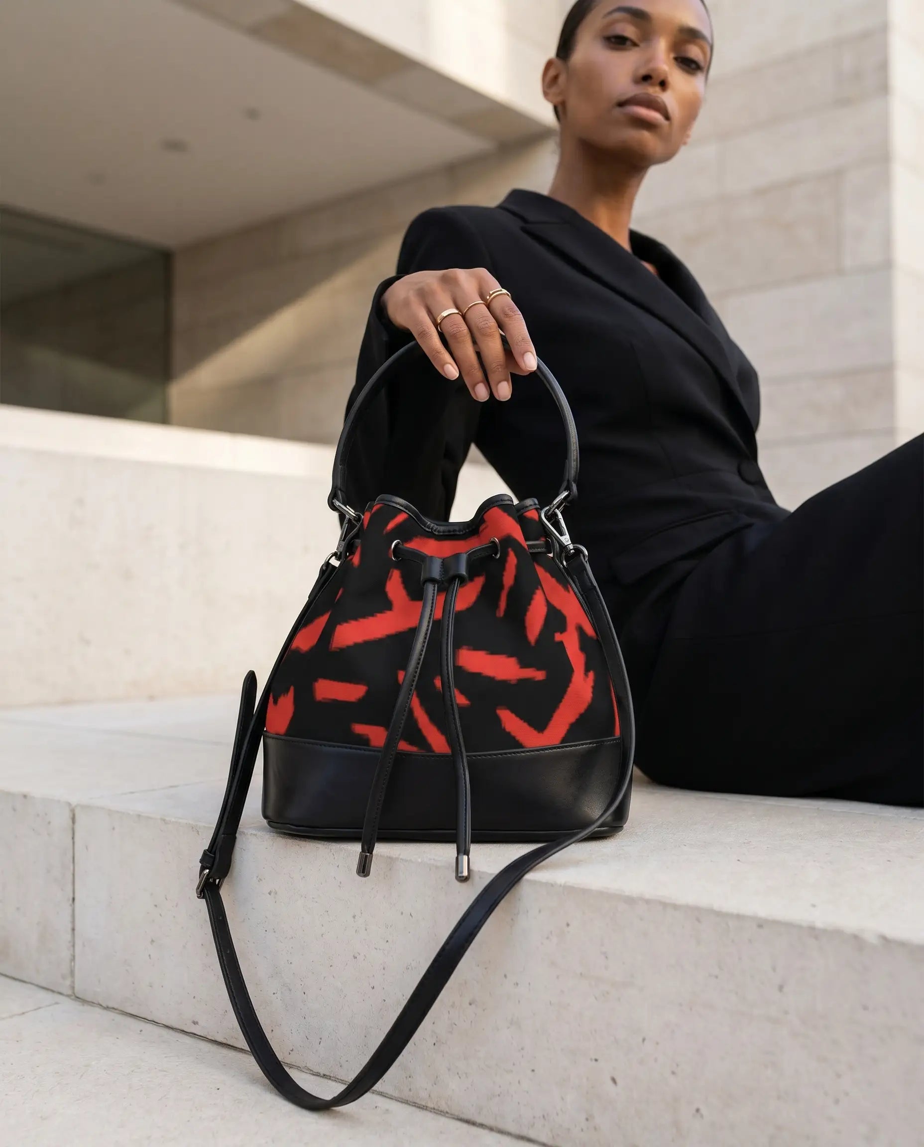 FZ Sticks Mini Drawstring Bucket Bag