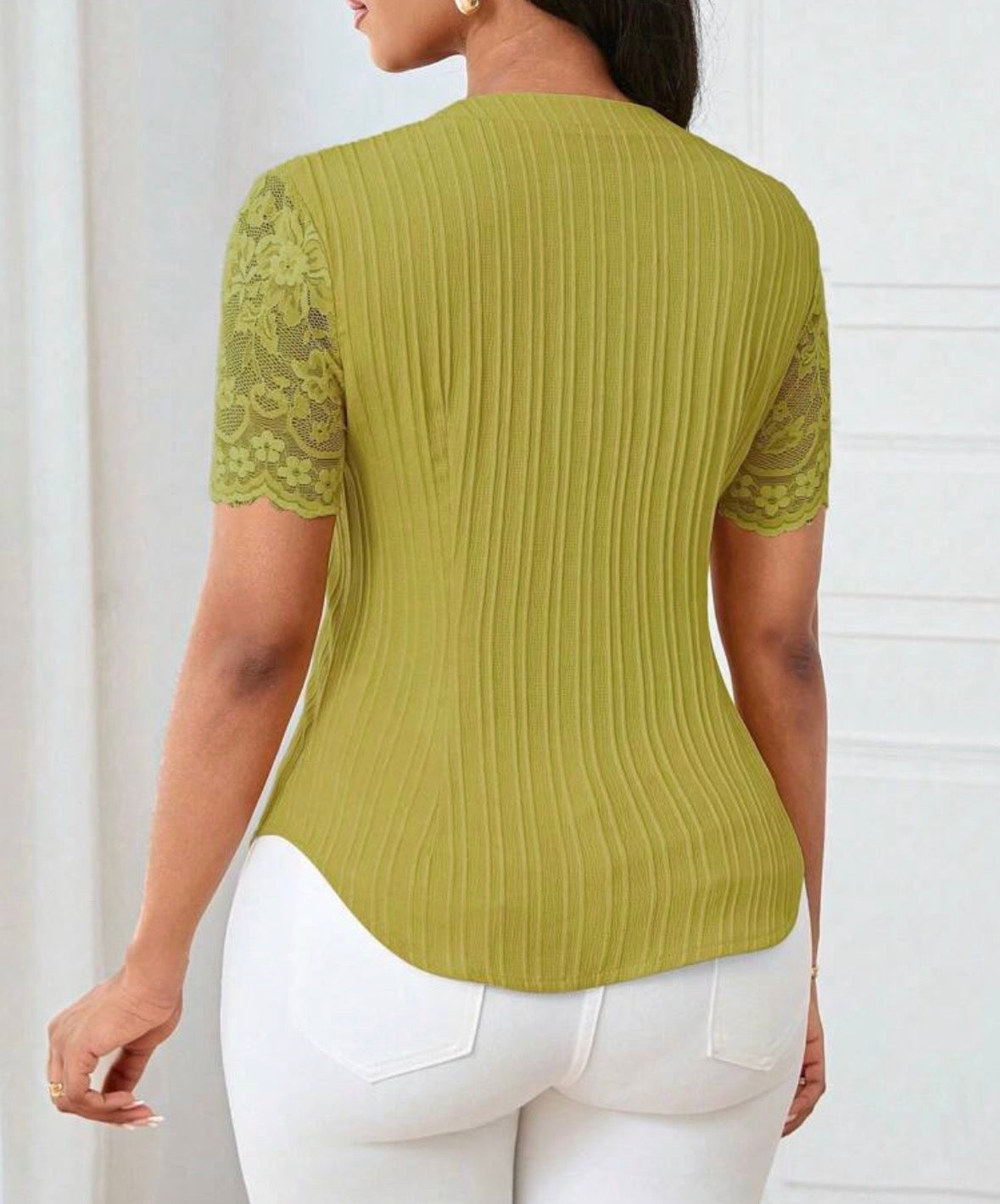 FZ Women's Casual Solid Color Simple Commuter Top