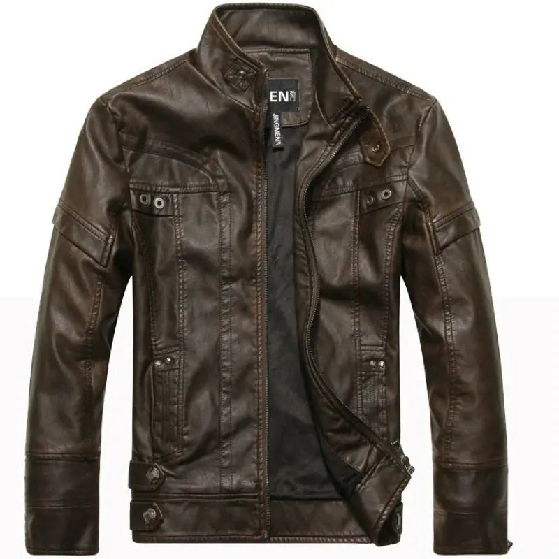 Mens Leather Jackets Autumn Winter Male Classic Motorcycle High Quality PU Leather Jacket Casual Jaqueta De Couro Masculin 5XL FZwear