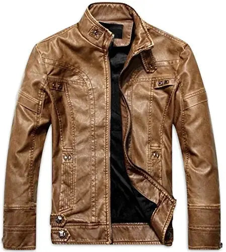 Mens Leather Jackets Autumn Winter Male Classic Motorcycle High Quality PU Leather Jacket Casual Jaqueta De Couro Masculin 5XL FZwear