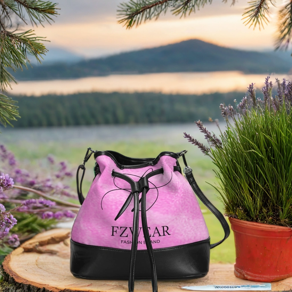 FZ Sleek Mini Drawstring Bucket Bag
