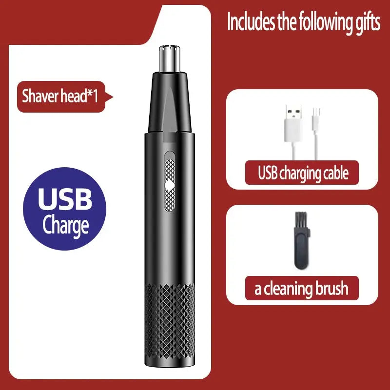 Nose Hair Trimmer USB Charging New High Quality Electric Portable Men Mini Nose Hair Trimmer FZwear