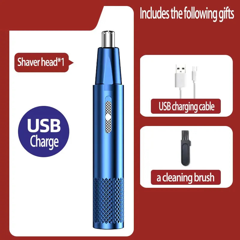 Nose Hair Trimmer USB Charging New High Quality Electric Portable Men Mini Nose Hair Trimmer FZwear