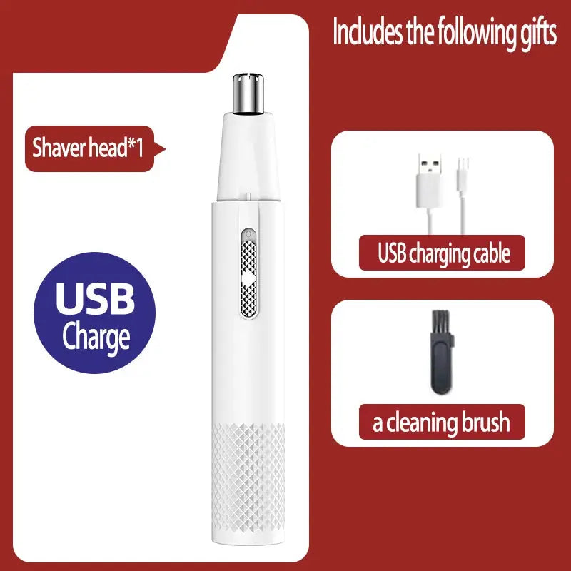 FZ USB Charging Electric Portable Mini Nose Hair Grooming Trimmer