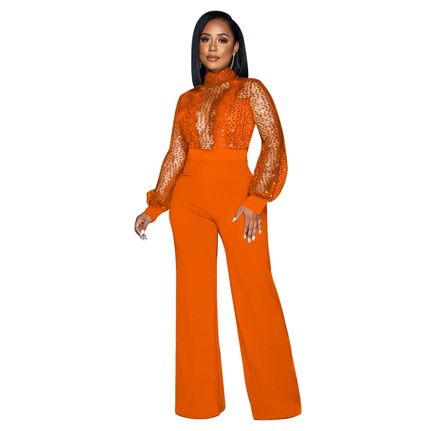 FZ Women's Hollow Out Cutout out See through Lace up Jumpsuit - FZwear