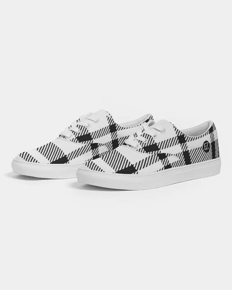 PLAID FLITE Women's Lace Up Canvas Shoe Kin Custom