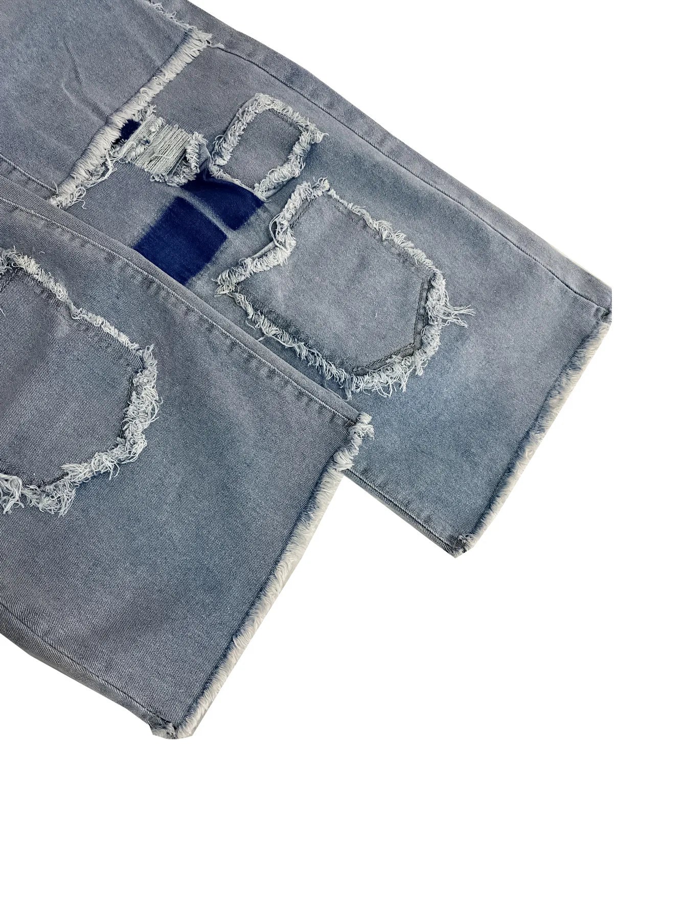 FZ Women's High Waist Y2K Streetwear Cargo Denim Pants