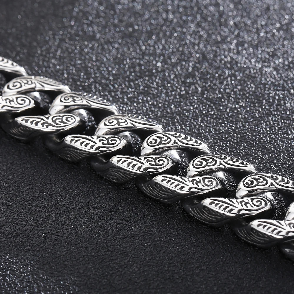 FZ Punk Double Snake Head Stainless Steel Bracelet - FZwear
