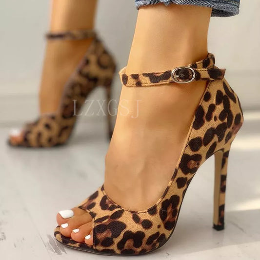 FZ Women's Leopard Print High Heels Shoes