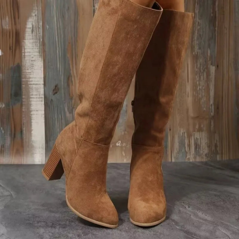 FZ Women's Cowboy Heels  Knee High Long Boots