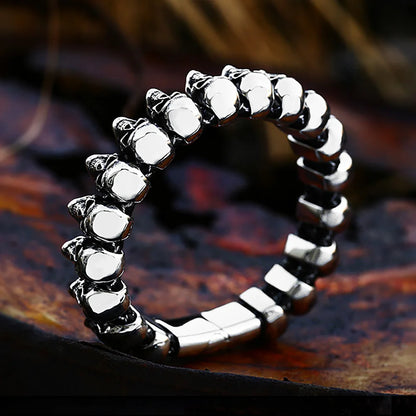 Punk Vintage 316L Stainless Steel Skull Bracelet For Men Boys Gothic Hip Hop High Polish Bracelet Fashion Jewelry Gift Wholesale FZwear