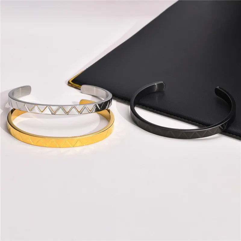 FZ Stainless Steel Viking Norse Wristband Cuff Bracelet - FZwear