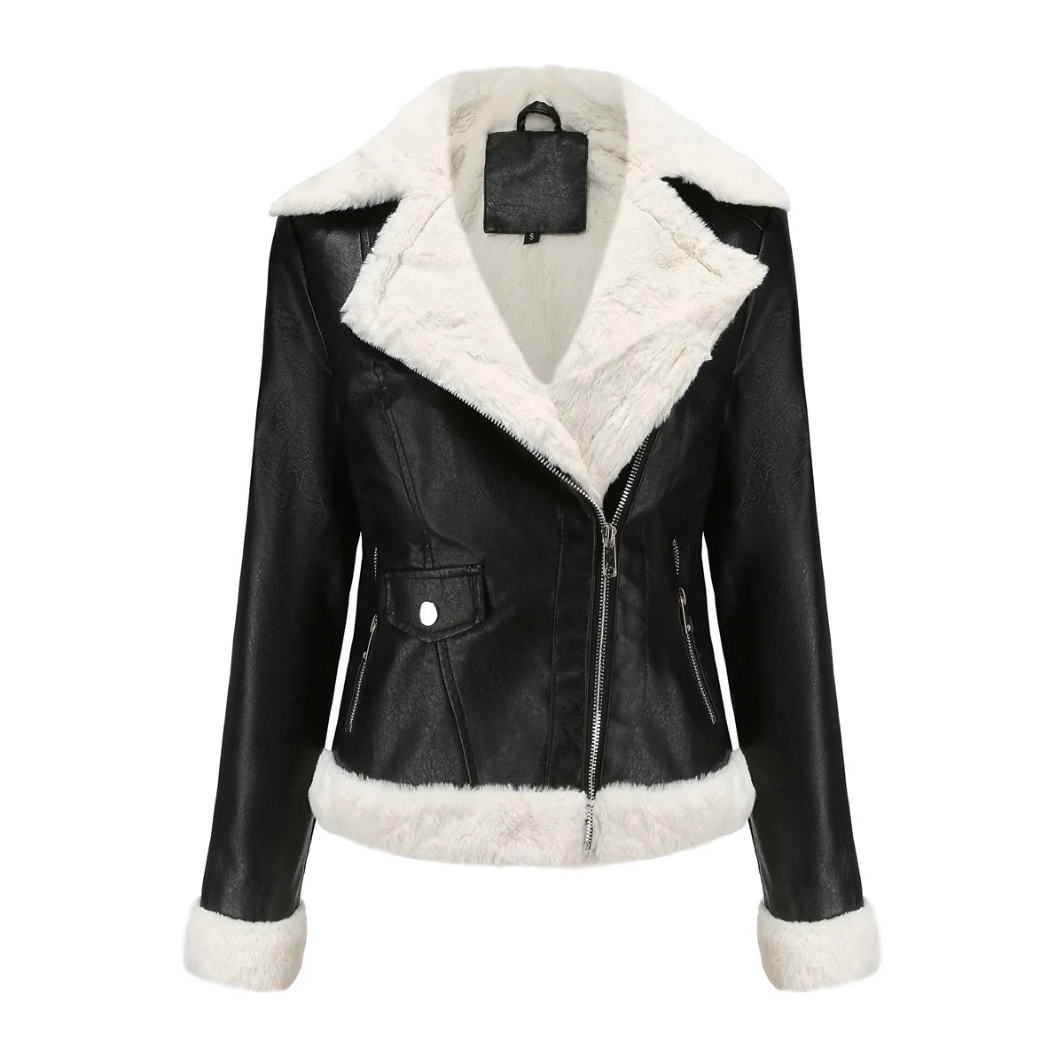 FZ Women's Faux Leather Cold Coat Jacket - FZwear