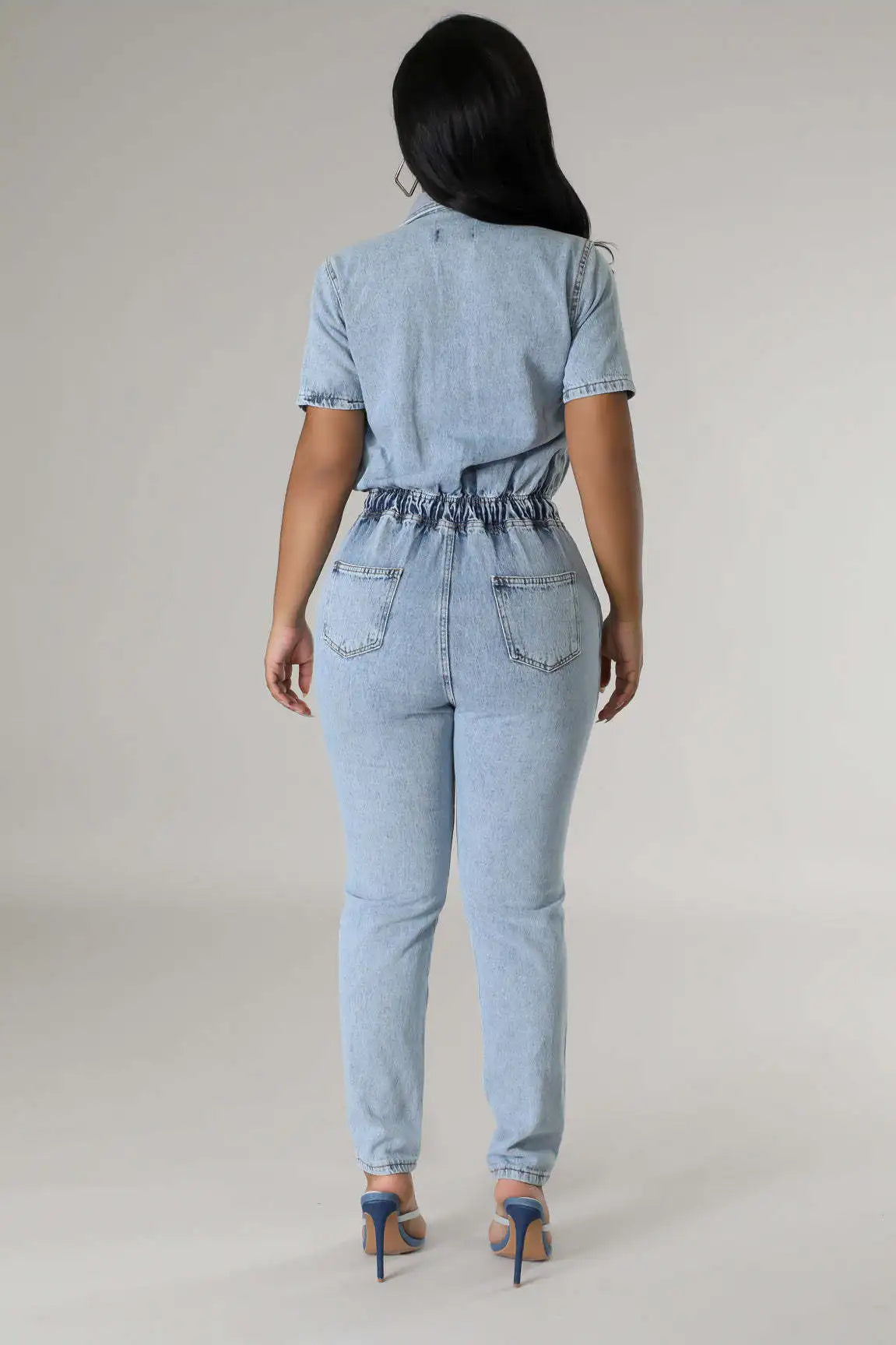 FZ Women's Spring Style Slim Pencil Denim Jumpsuit - FZwear