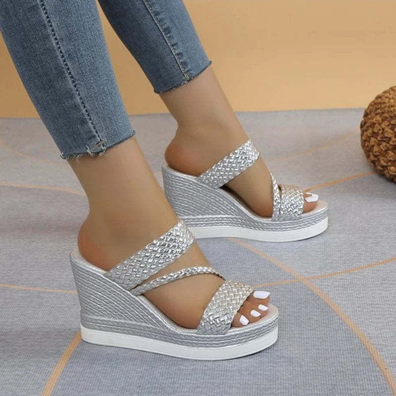 FZ Women's Shallow Wedges Platform High Heels Sandals Shoes