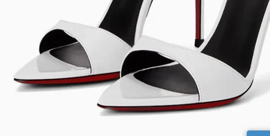 FZ Women's One Button Strap High Heels Pointed Toe Shoes