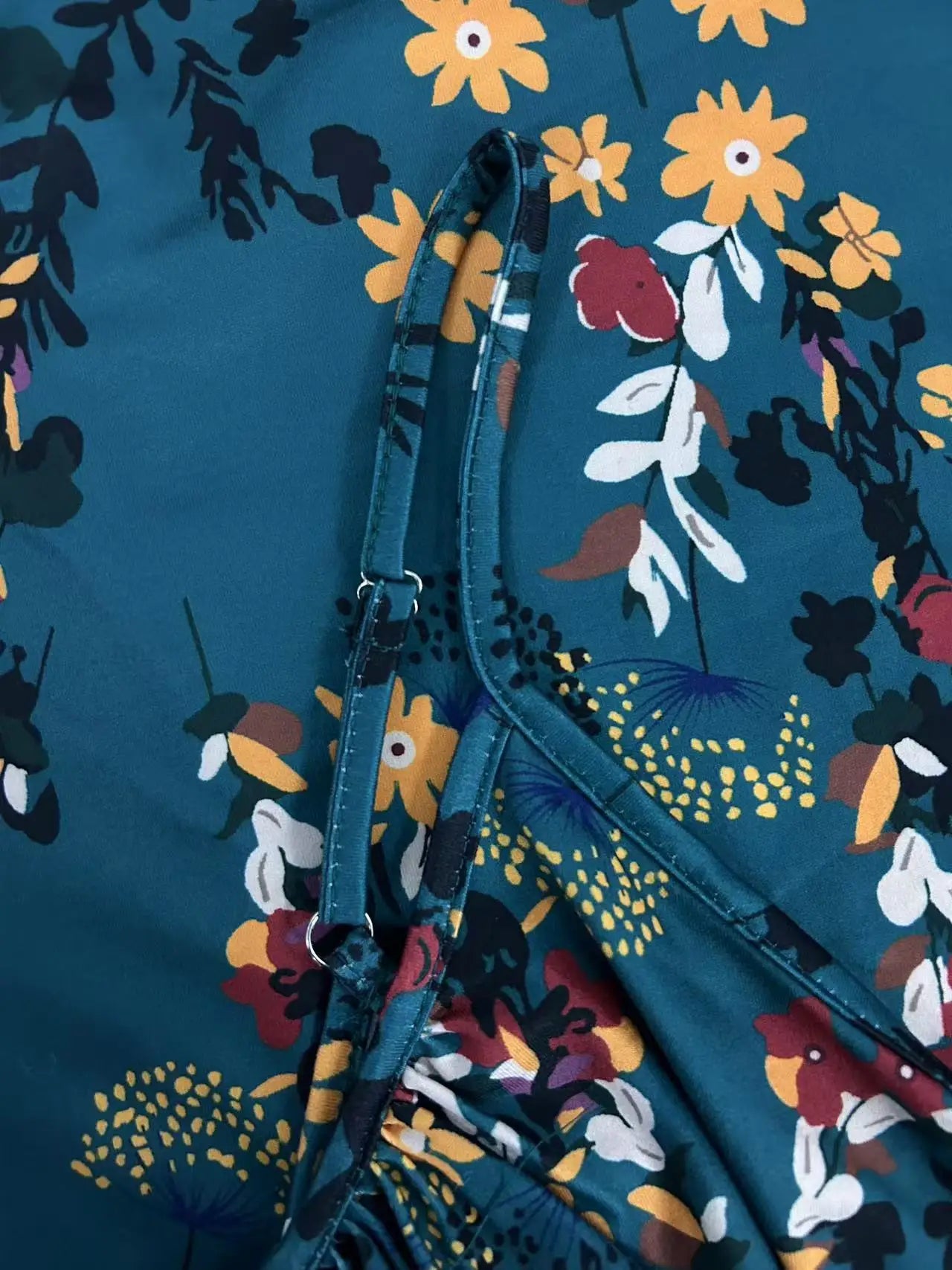 FZ Women's Plus-size floral print vacation style jumpsuit