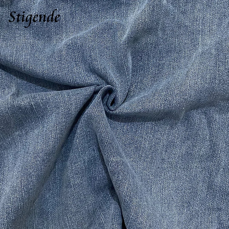 FZ Women's Vintage Loose Denim Wide Leg Pants Jumpsuit - FZwear