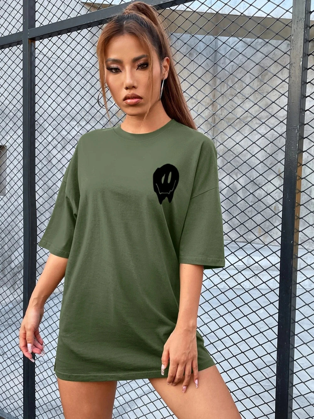 FZ Women's Don't Trip Over What's Behind You Fashion Street Oversized Tee - FZwear