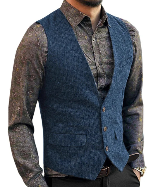 FZ Men's Classical Formal Waistcoat Slim Fit Vest - FZwear