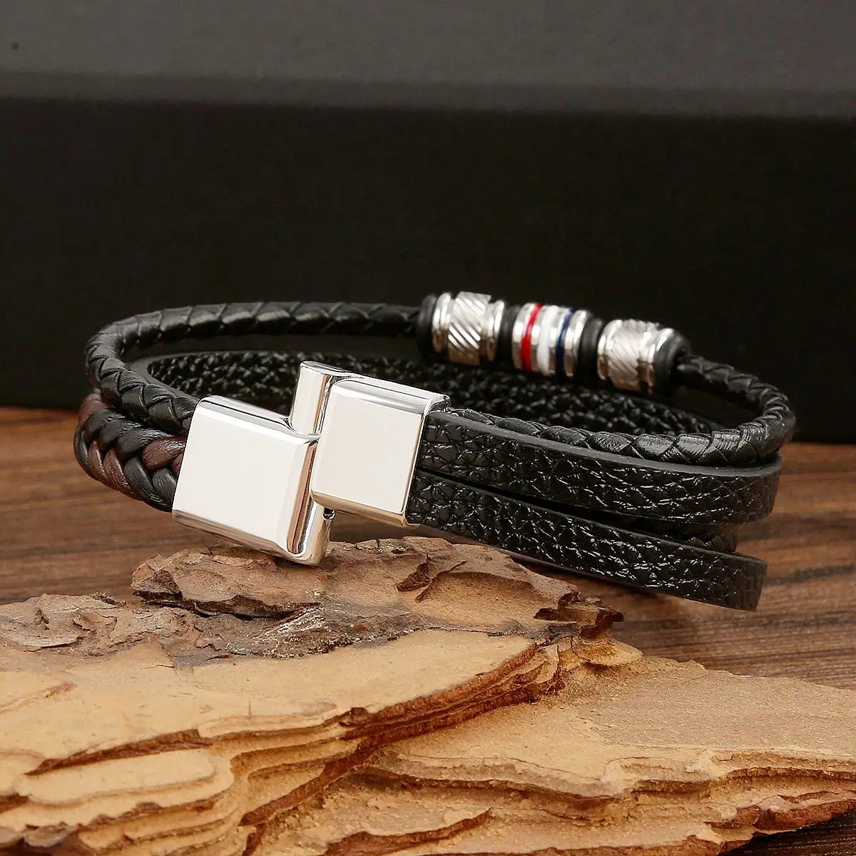 FZ 4 Layer Braided Stainless Steel Trendy Bracelets - FZwear