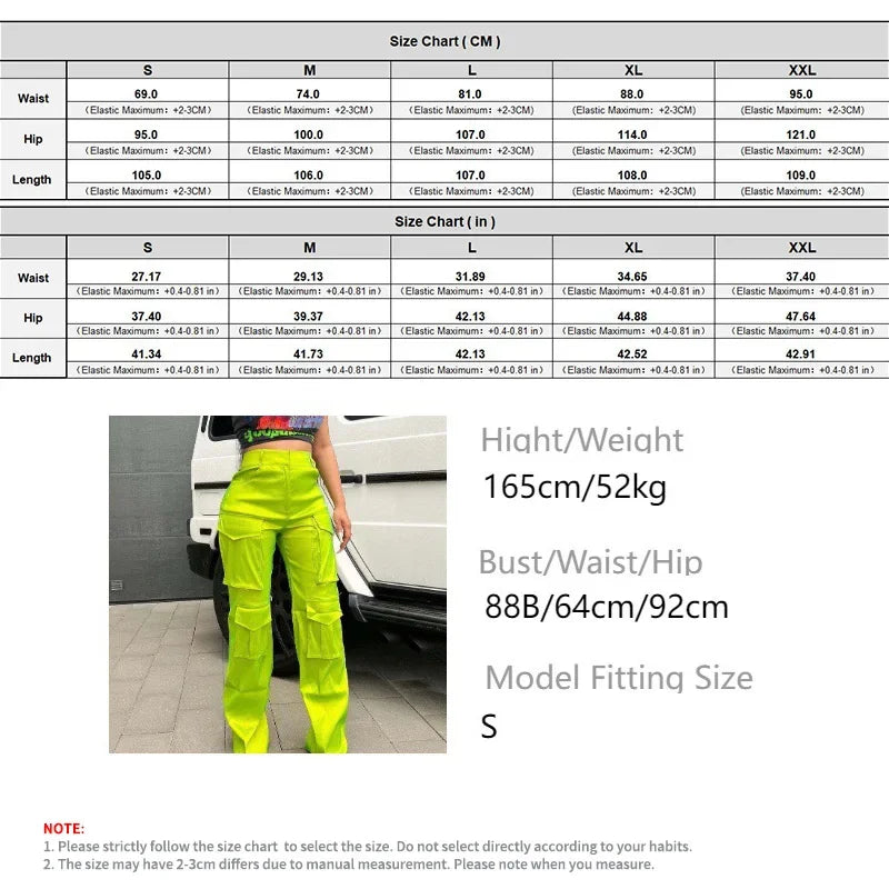 FZ Women's Wide Leg  Stretch Straight Pocket Loose Streetwear Cargo Pants DSers