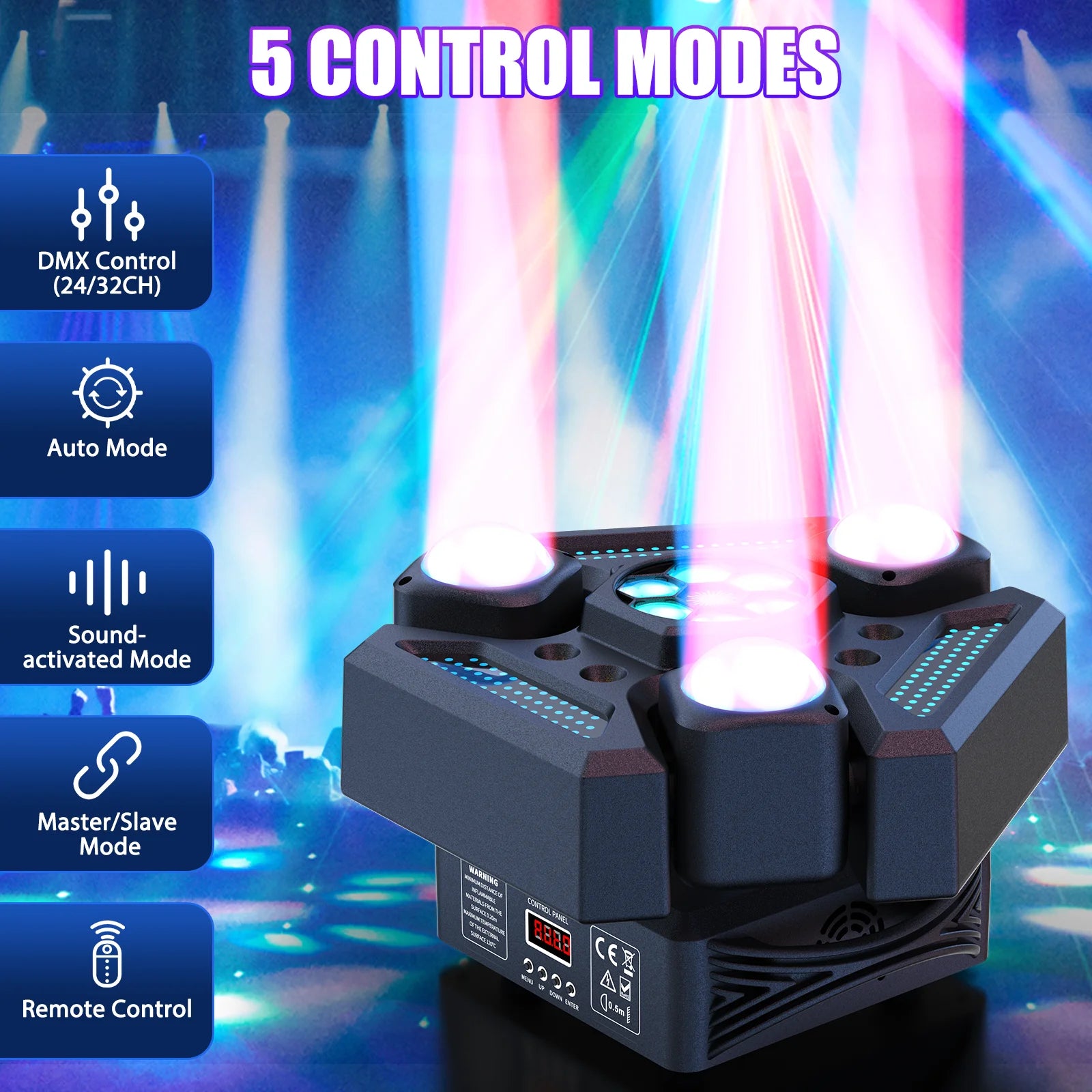 FZ 180W RGBW 3-Arm Moving Head Projection Stage Lighting