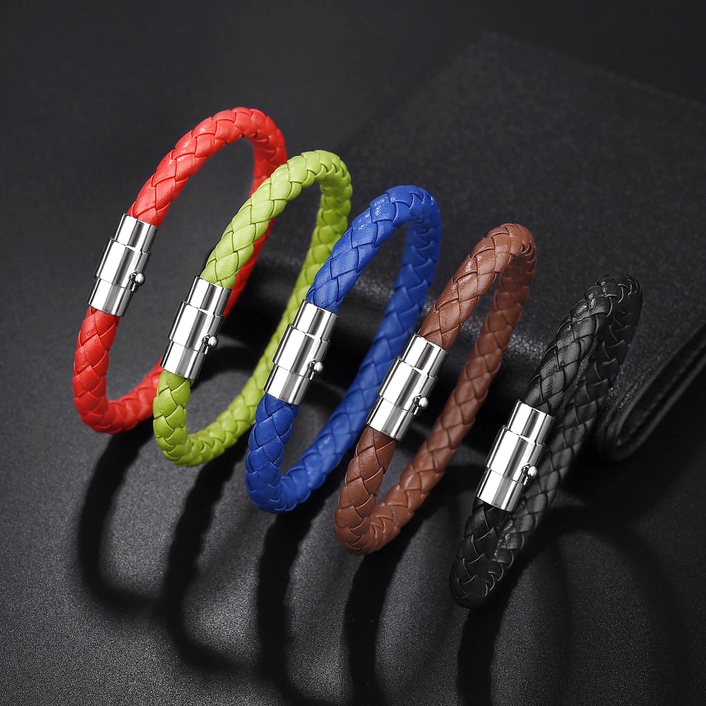 FZ Hand-Woven Leather Rope Magnetic Bracelet - FZwear
