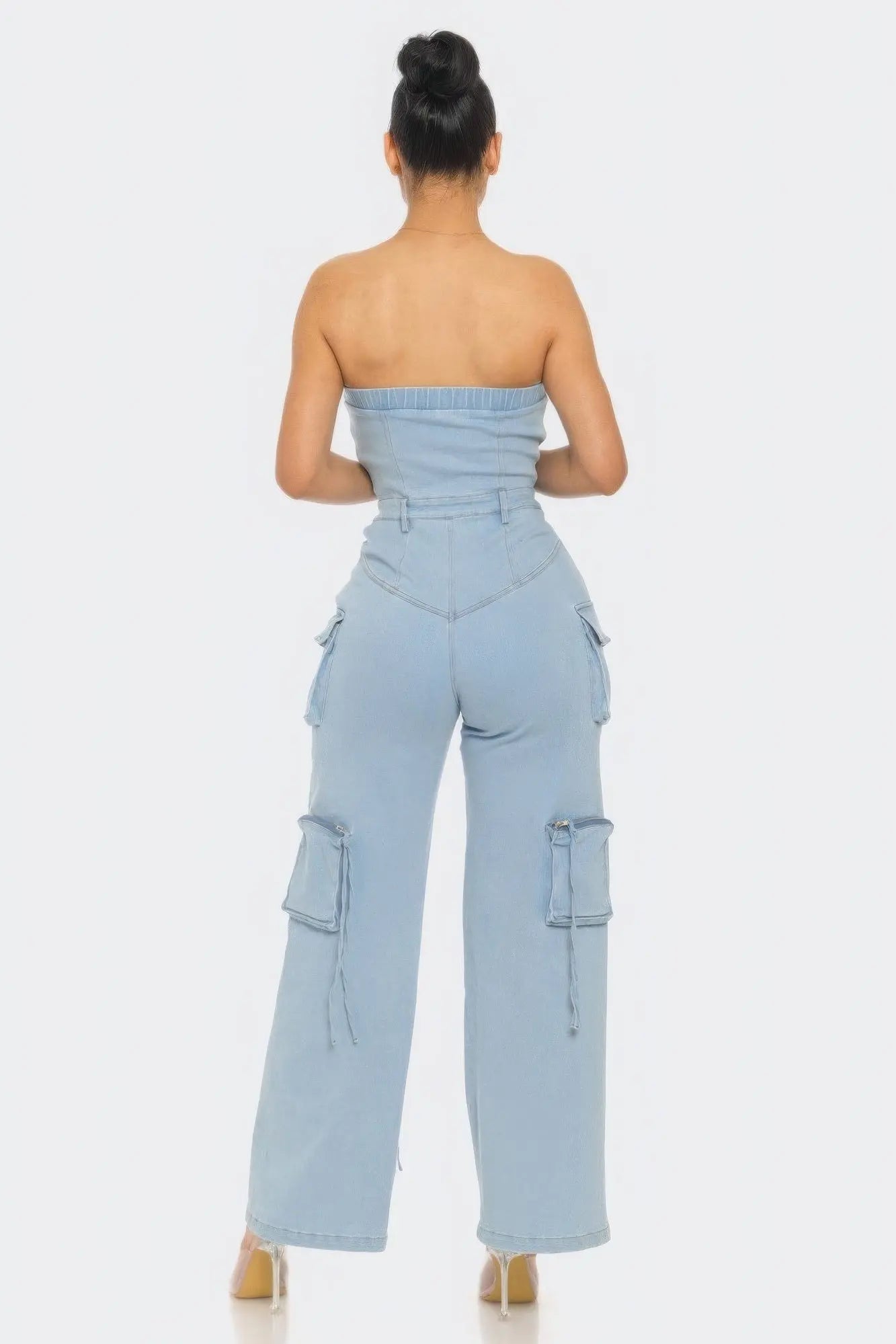 Stretch Denim Jumpsuit CCWHOLESALECLOTHING