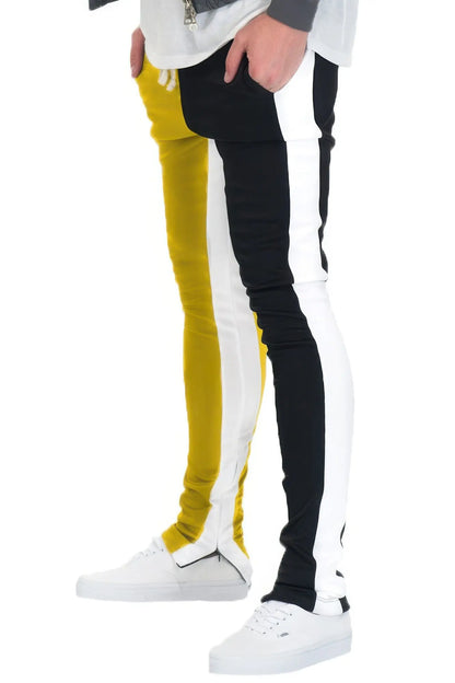 Two Tone Color Block Track Pant Jogger CCWHOLESALECLOTHING