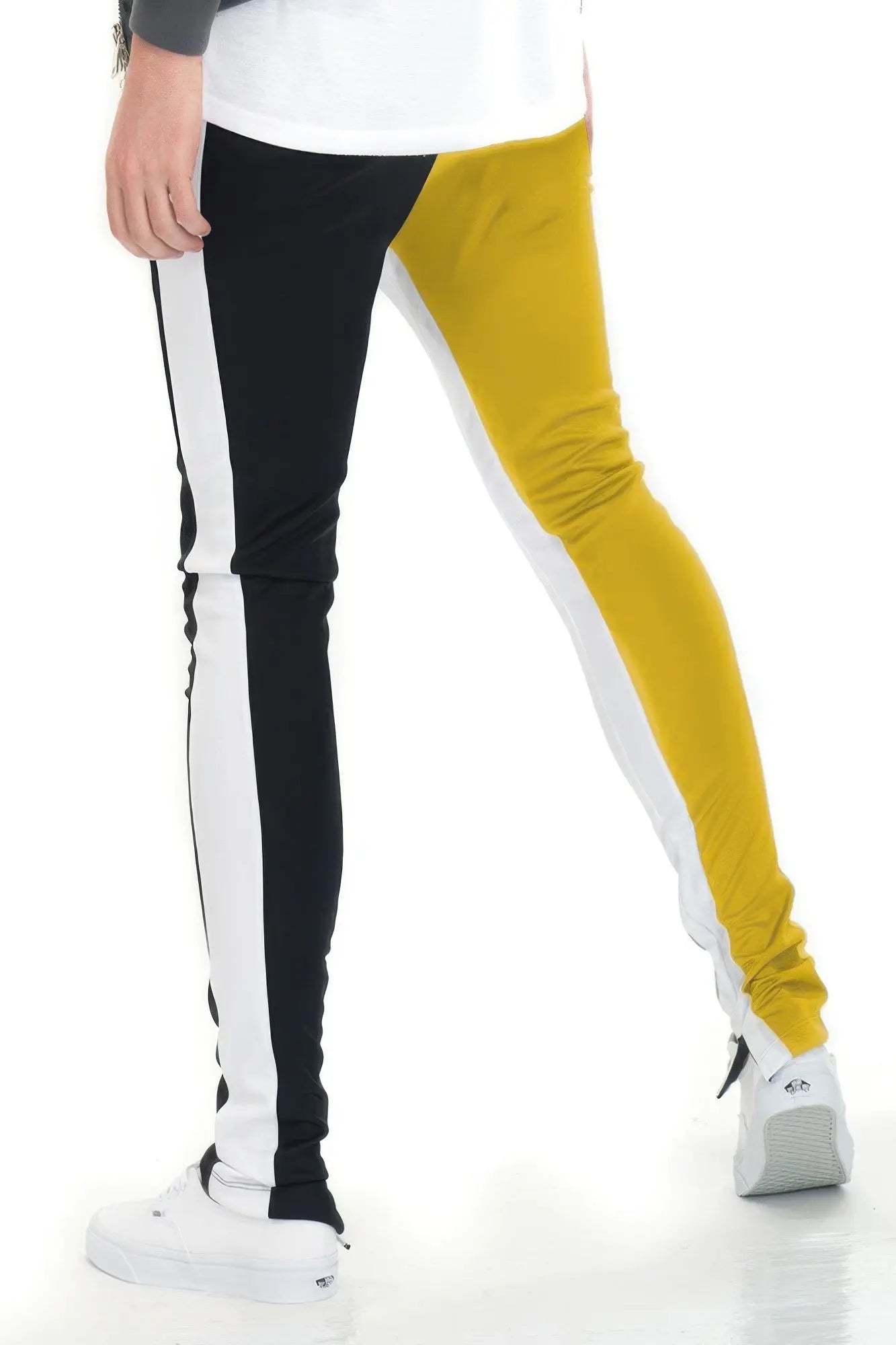 Two Tone Color Block Track Pant Jogger CCWHOLESALECLOTHING