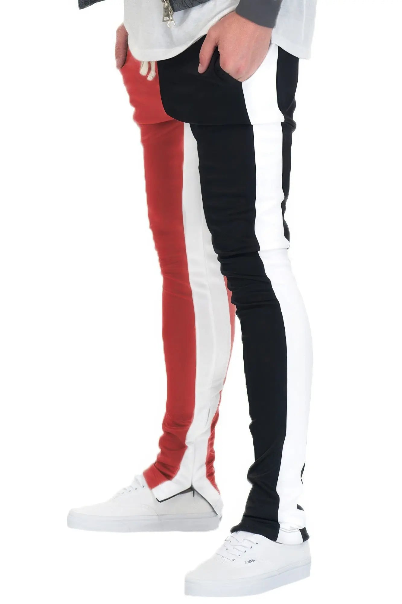 Two Tone Color Block Track Pant Jogger CCWHOLESALECLOTHING