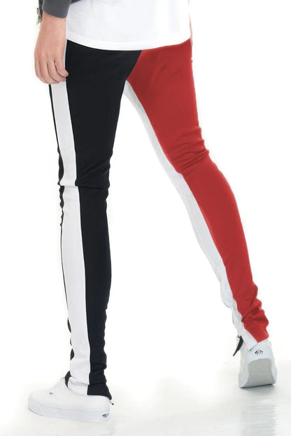 Two Tone Color Block Track Pant Jogger CCWHOLESALECLOTHING