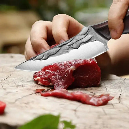 Utility Knife Slicing Fish Meat Vegetable Kitchen Knives Wood Handle Hand forged Blade Butcher Boning Knife Chef Camping Cleaver FZwear