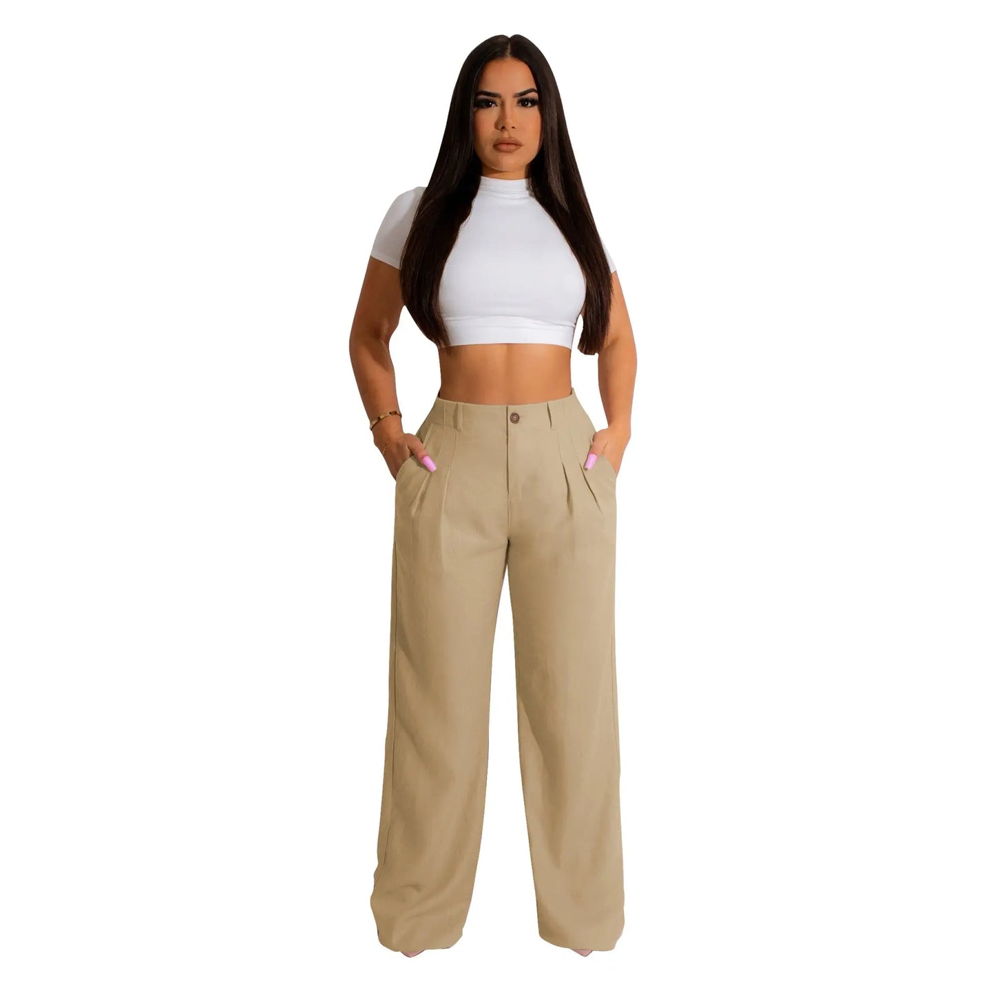 Women Clothing Linen Cotton Casual Pants Breathable Straight Leg Pants Cotton Linen Trousers Summer Endless