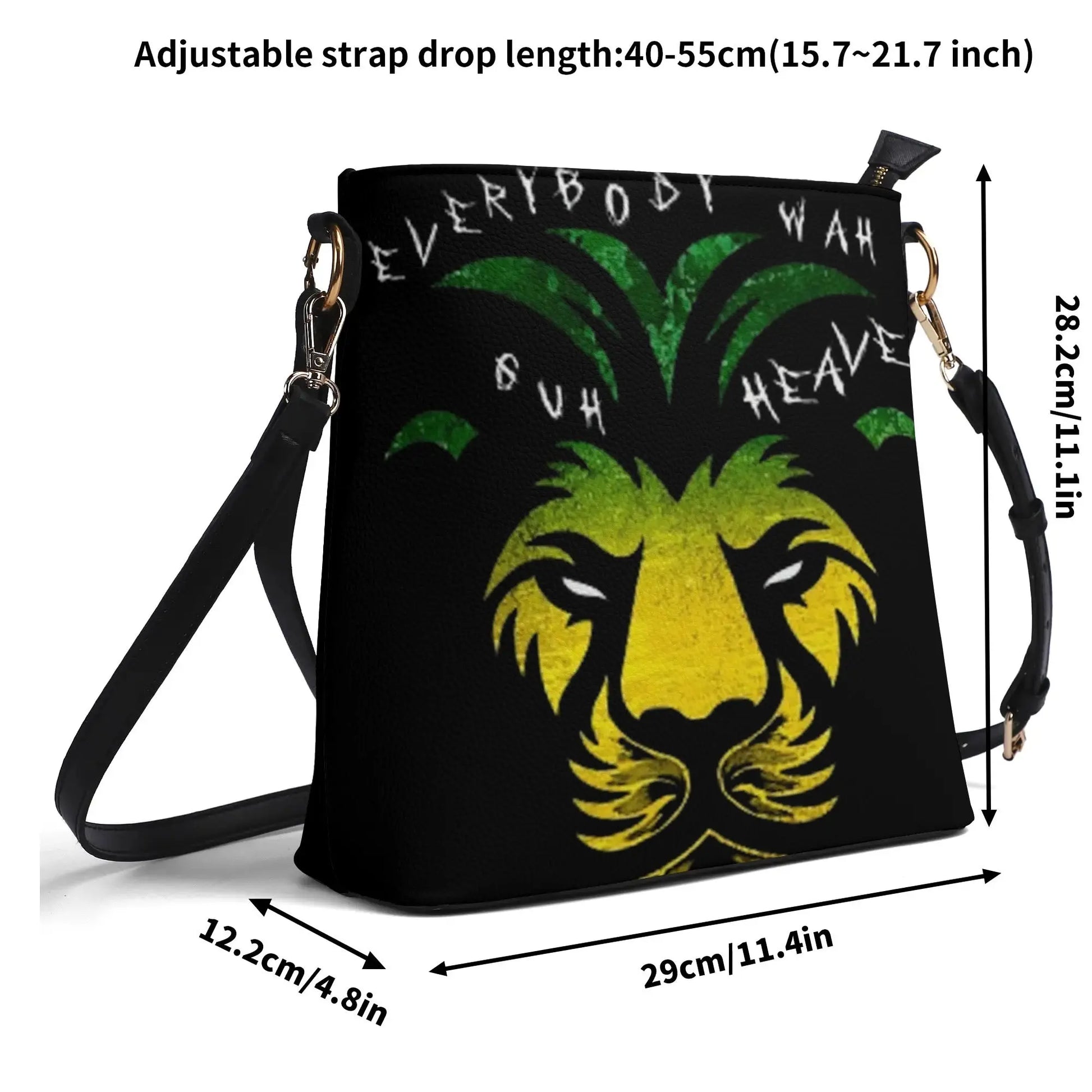 Womens PU Bucket Bag Shoulder Bag popcustoms