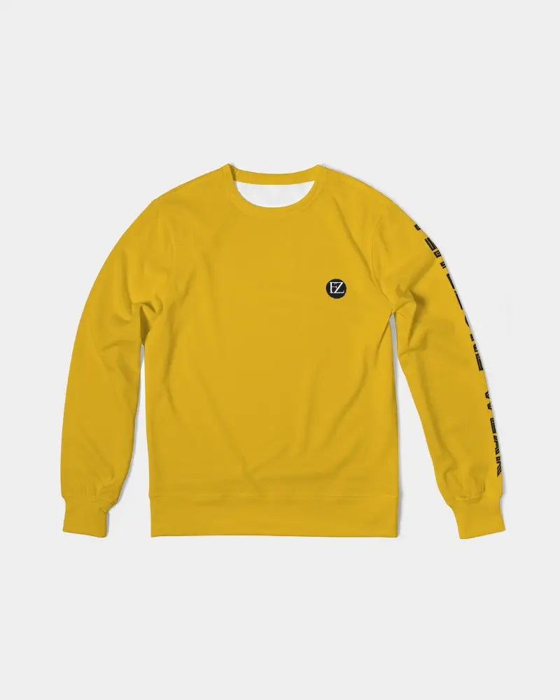 YELLOW ZONE Men's Classic French Terry Crewneck Pullover Kin Custom