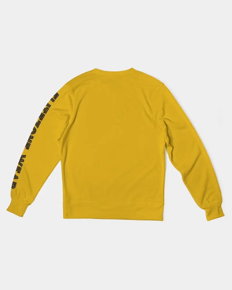 YELLOW ZONE Men's Classic French Terry Crewneck Pullover Kin Custom