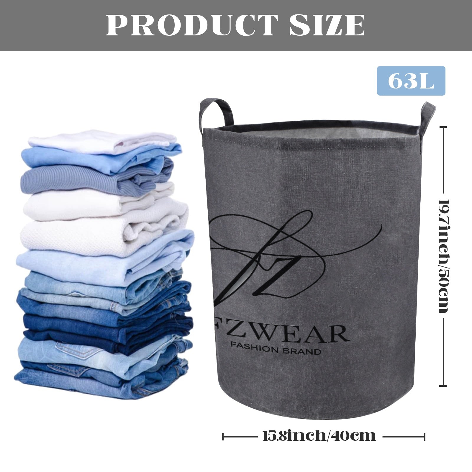 FZ Foldable Round Laundry Basket