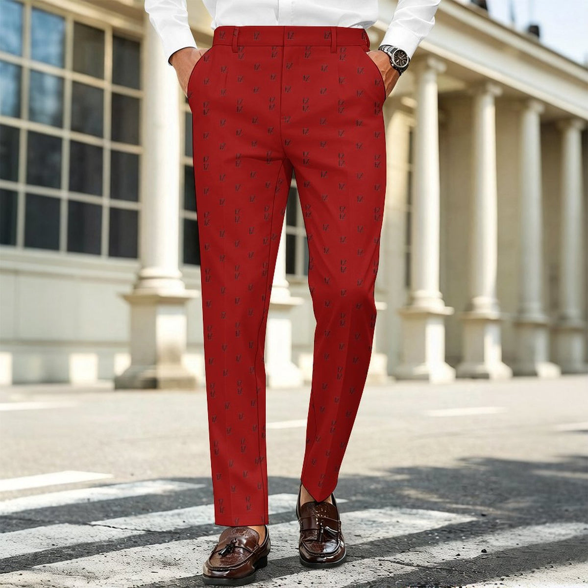 All Over Print Men's Classic Suit Pants