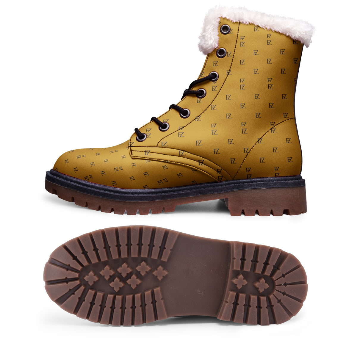 FZ Unisex Lace Up Winter Fashion Comfort Chukka Boots