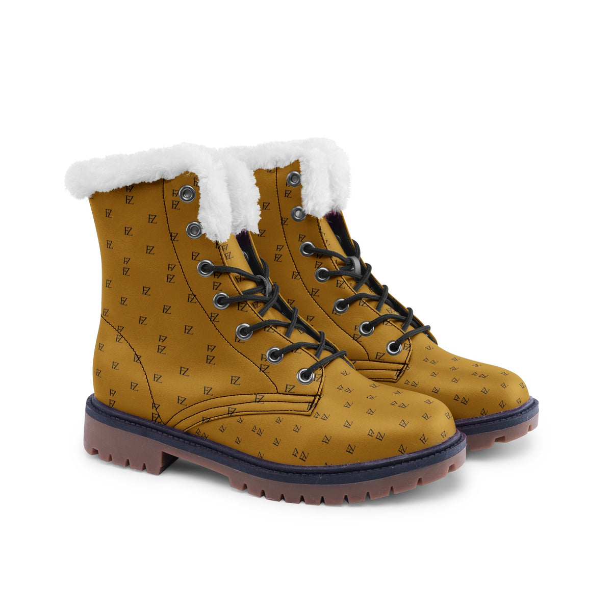 FZ Unisex Lace Up Winter Fashion Comfort Chukka Boots