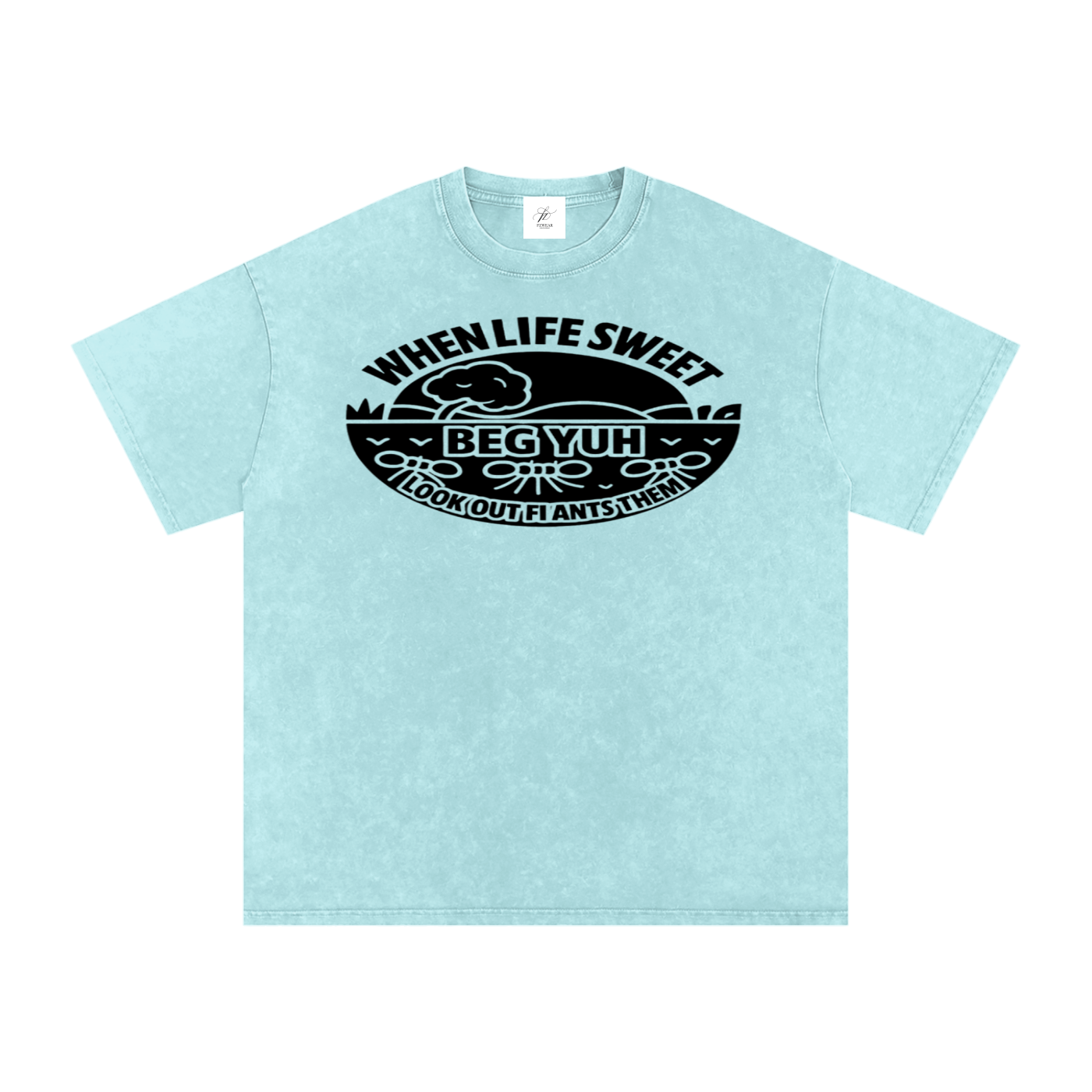 FZ Unisex Acid Wash Oversize Tee