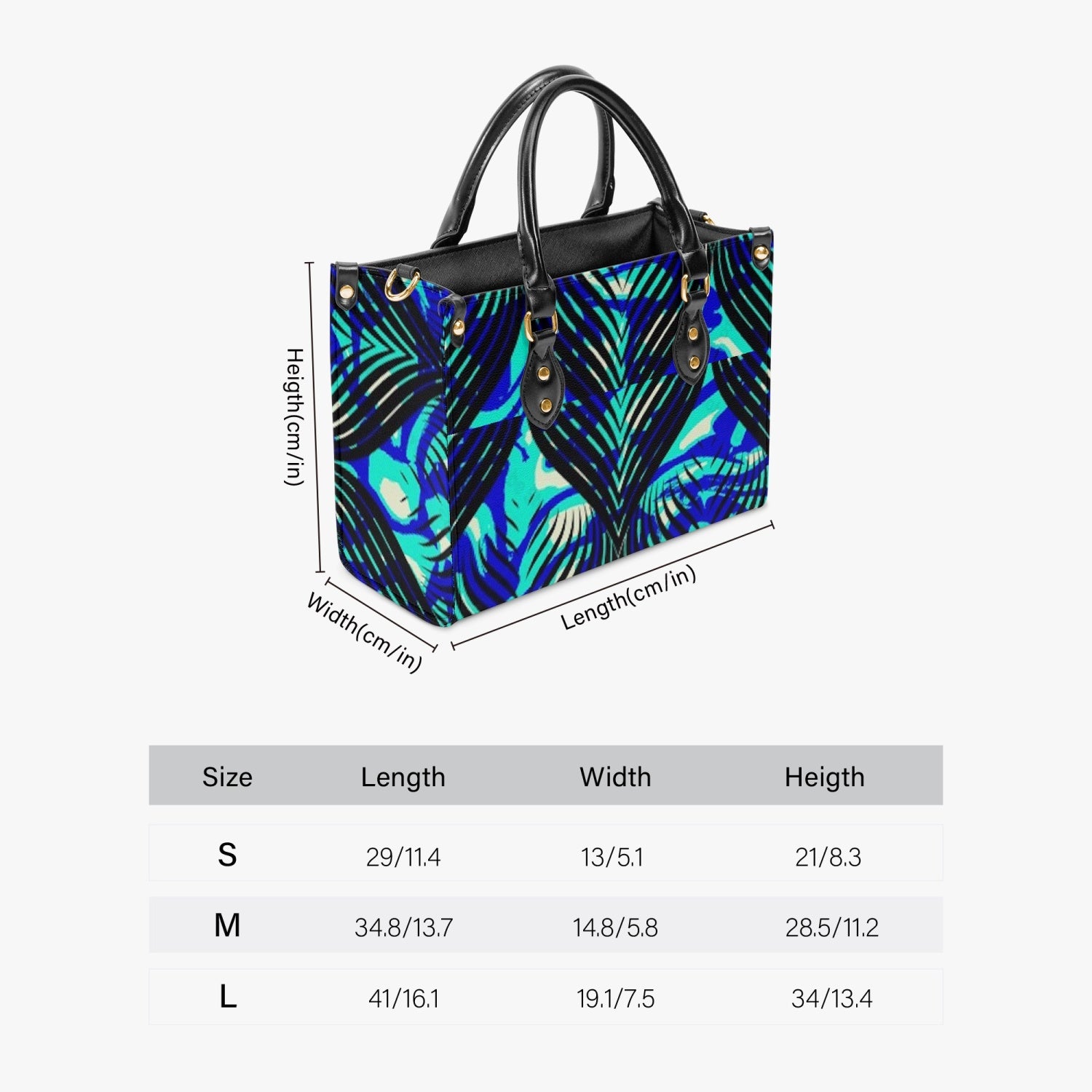 FZ Concise Type Women's African Print Tote Bag JetPrint