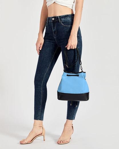 BLUE SKY Mini Drawstring Bucket Bag FZwear