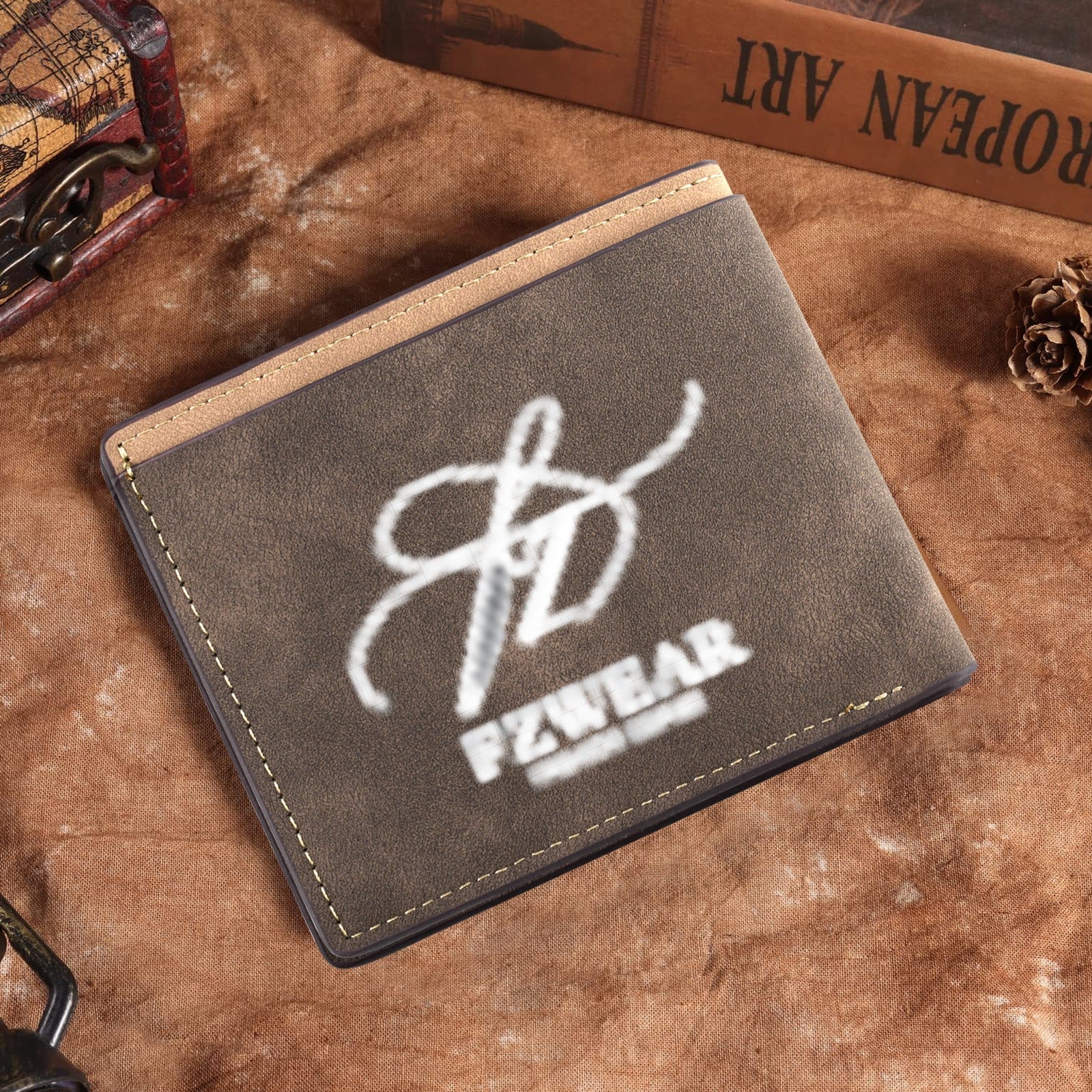 FZ Custom Engraved No Zipper Wallet